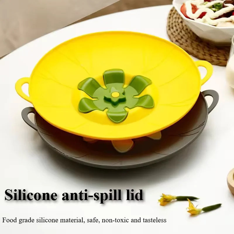 Tapa de silicona anti-desbordamiento para ollas