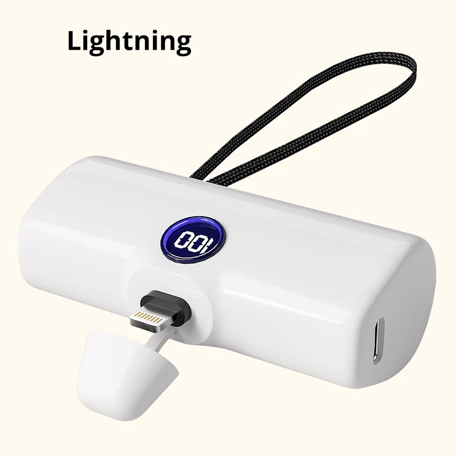 Batería externa portátil de carga rápida para iPhone, Samsung, Huawei, Xiaomi y HONOR, 5000 mAh