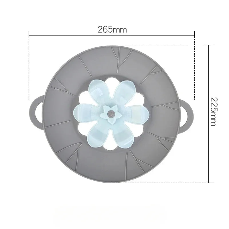 Tapa de silicona anti-desbordamiento para ollas