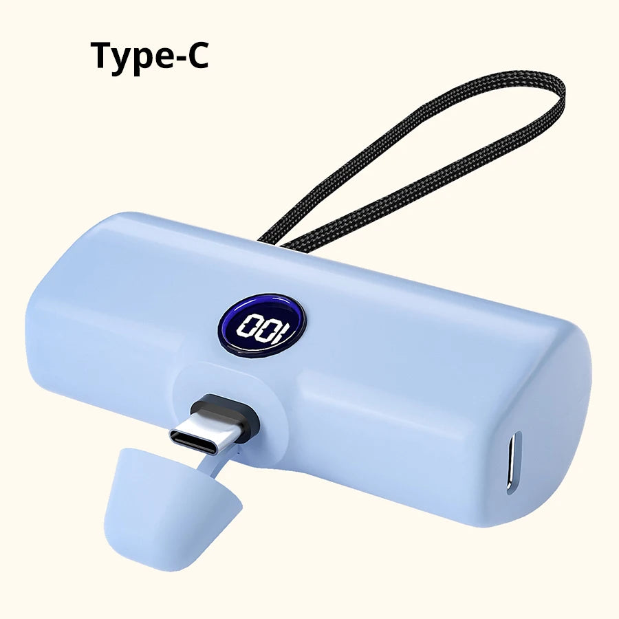 Batería externa portátil de carga rápida para iPhone, Samsung, Huawei, Xiaomi y HONOR, 5000 mAh