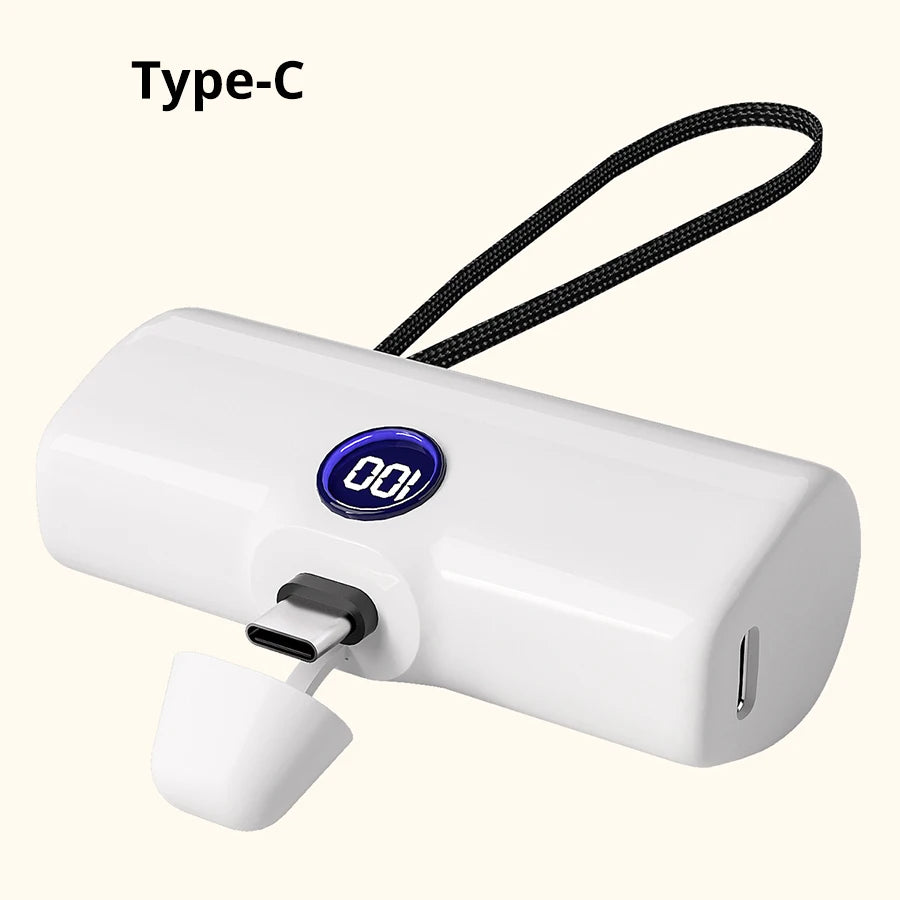 Batería externa portátil de carga rápida para iPhone, Samsung, Huawei, Xiaomi y HONOR, 5000 mAh