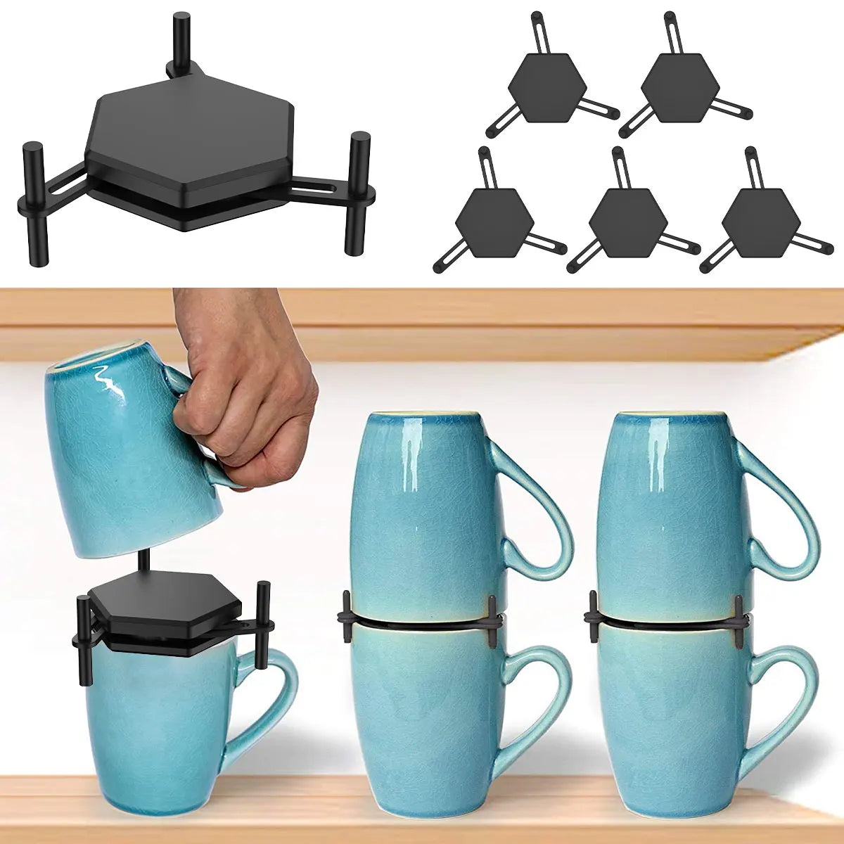 Soporte para tazas de café ajustable