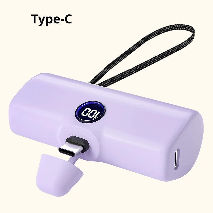 Batería externa portátil de carga rápida para iPhone, Samsung, Huawei, Xiaomi y HONOR, 5000 mAh