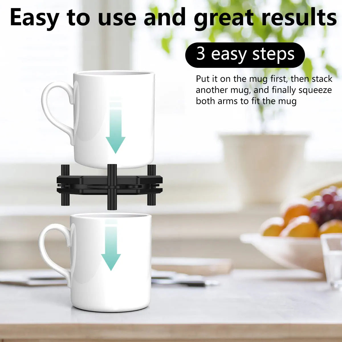 Soporte para tazas de café ajustable