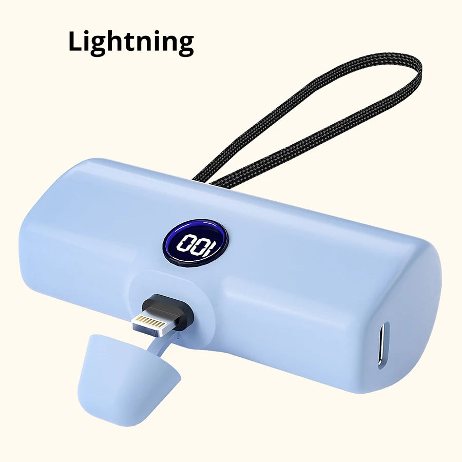 Batería externa portátil de carga rápida para iPhone, Samsung, Huawei, Xiaomi y HONOR, 5000 mAh